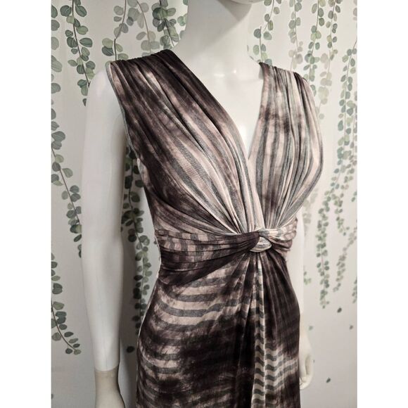 Drew Tie Dye Stripe Maxi Dress Sleeveless Charcoal Small NWT - Picture 5 of 12
